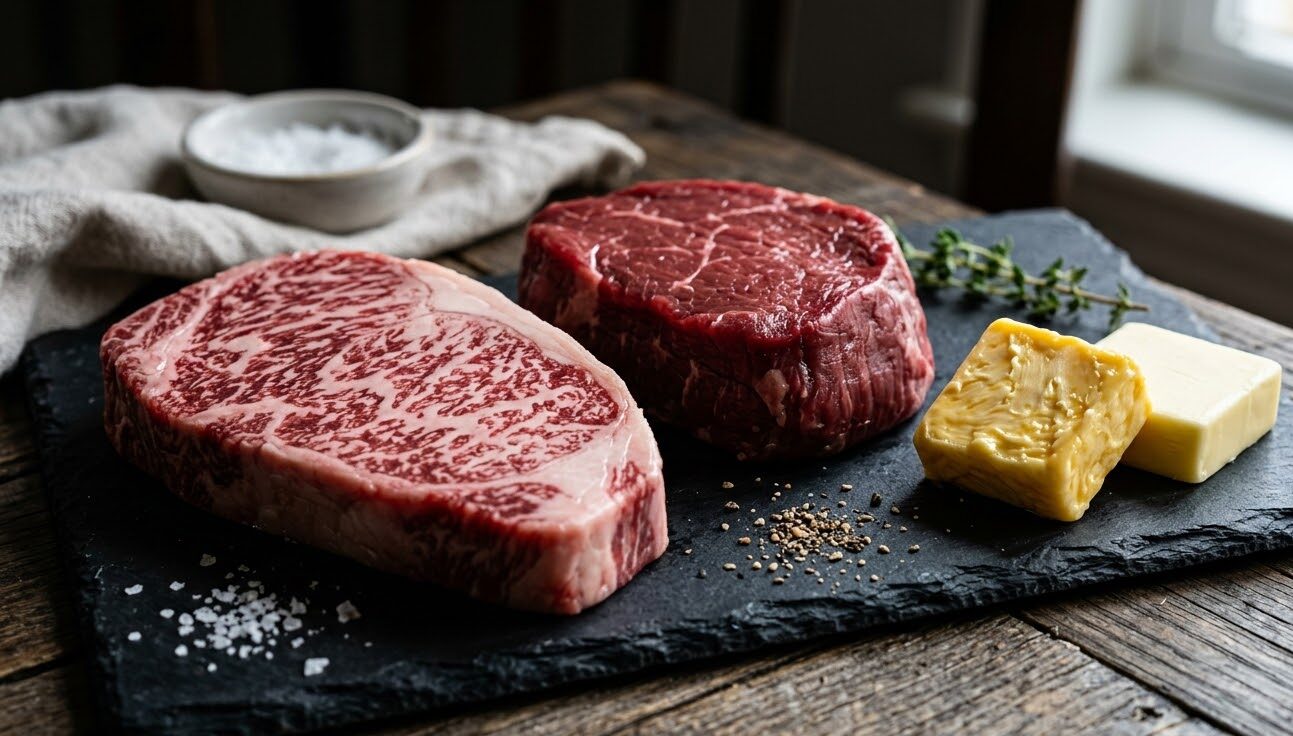 sous-vide meats, beef stake